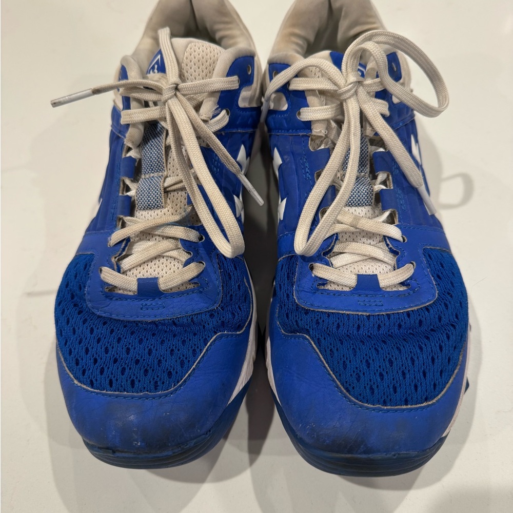 Under Armour White and Green Sneakers
